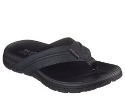 Męskie PATINO MARLEE Sandały Czarny. Czarne sandały Skechers, z materiału, bez zapięcia. Za 390.00 zł.