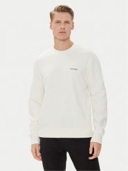 Calvin Klein Bluza Micro Logo K10K109926 Écru Regular Fit. Bluzy CALVIN KLEIN, m, bez wzorów, z bawełny, bez kaptura. Za 269.99 zł.