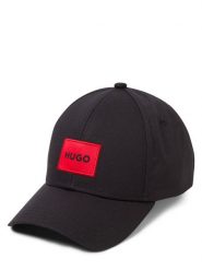 HUGO czapka z daszkiem - Men X Mężczyźni Bawełna czarny, ONE SIZE. Czarne czapki z daszkiem Hugo, z aplikacjami, z bawełny. Za 199.95 zł.