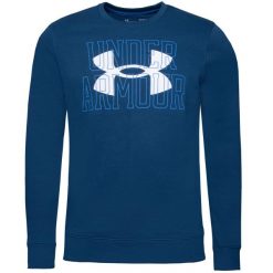 Bluza sportowa męska Under Armour Rival Terry. Czarne bluzy bez kaptura Under Armour, l, bez wzorów, bez kaptura. Za 289.00 zł.