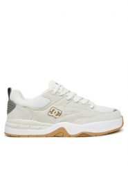 DC Sneakersy Dc Ascend ADYS100844-BO4 Biały. Białe buty sportowe casual DC, bez wzorów, ze skóry, bez zapięcia. Za 319.99 zł.