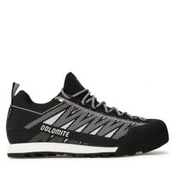 Trekkingi Dolomite. Czarne buty trekkingowe Dolomite, bez wzorów, z gore-texu, bez zapięcia. Za 949.99 zł.