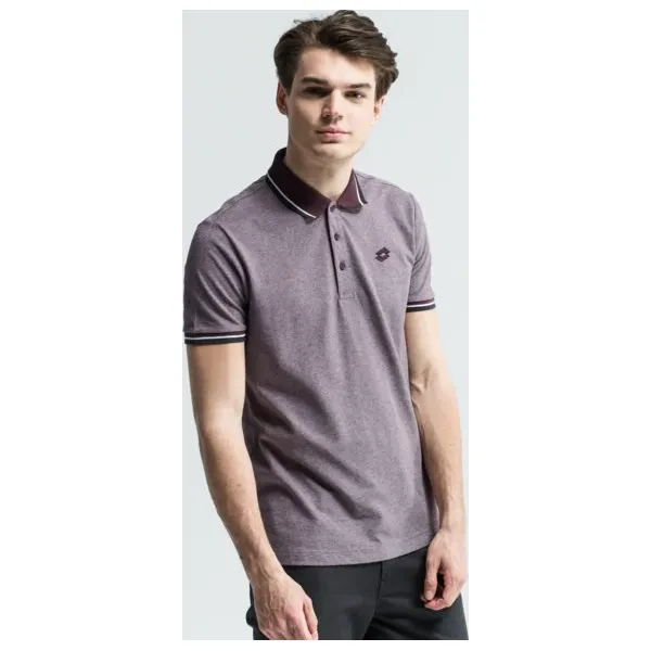 Lotto Polo L73 Plus Pq , fioletowy, rozmiar L. Fioletowe koszulki polo sportowe Lotto, l, bez wzorów, z materiału, bez kołnierzyka, bez ramiączek. Za 79.99 zł.