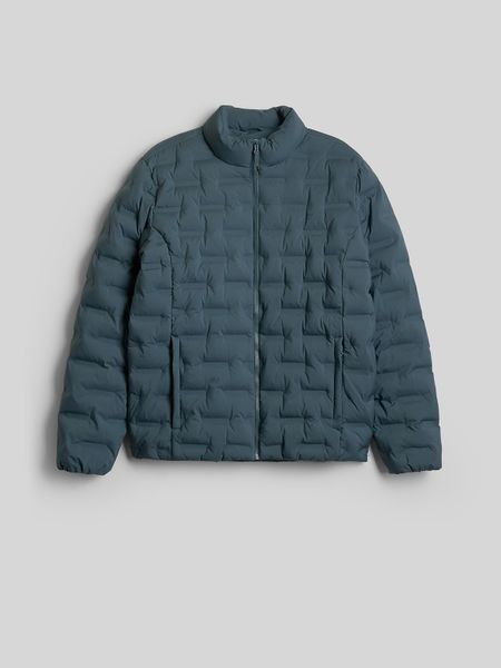 4F Kurtka z wypełnieniem syntetycznym męska - granatowa 3XL. Niebieskie kurtki przeciwdeszczowe 4F, m, bez wzorów, z materiału, bez kaptura. Za 349.99 zł.