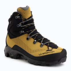 Buty wysokogórskie męskie La Sportiva Aequalibrum Trek GTX. Brązowe buty turystyczne La Sportiva, bez wzorów, z gore-texu, przed kolano, bez zapięcia, trekkingowe, gore-tex. Za 1,199.00 zł.