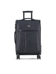 Semi Line Walizka średnia T5774-2 Czarny. Czarne walizki Semi-line, bez wzorów, z tworzywa sztucznego, średnie. Za 299.99 zł.