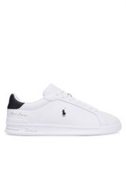 Polo Ralph Lauren Sneakersy Hrt Crt Sig Sk Ltl 809P13083001 Biały. Białe buty sportowe casual Polo Ralph Lauren, bez wzorów, ze skóry, bez zapięcia. Za 599.99 zł.