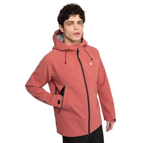 Męska kurtka trekkingowa hardshell Siroko Simien. Czerwone kurtki SIROKO, na zimę, m, bez wzorów, z hardshellu, bez kaptura. Za 381.00 zł.