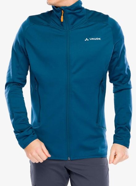 Kurtka polarowa męska Vaude Monviso Fleece FZ Jacket II - baltic sea uni. Zielone kurtki Vaude, m, bez wzorów, z lycry, bez kaptura. Za 356.39 zł.
