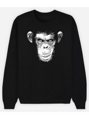 WOOOP Bluza "Evil Monkey" w kolorze czarnym rozmiar: XS. Czarne bluzy Wooop, xs, bez wzorów, bez kaptura. Za 78.28 zł.