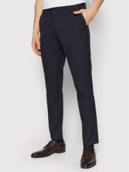 Selected Homme Spodnie garniturowe Logan 16051395 Granatowy Slim Fit. Niebieskie eleganckie spodnie Selected Homme, m, z syntetyku. Za 279.99 zł.
