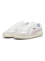 Puma Skórzane sneakersy "Army Trainer" w kolorze biało-jasnoróżowym rozmiar: 43. Białe buty sportowe casual Puma, bez wzorów, bez zapięcia. Za 193.45 zł.