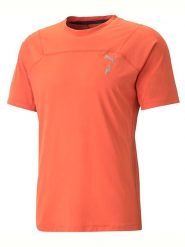 Puma Koszulka sportowa w kolorze pomarańczowym rozmiar: L. Pomarańczowe t-shirty sportowe Puma, bez wzorów, z materiału, bez ramiączek, outdoorowe. Za 69.75 zł.