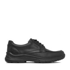 Półbuty Go Soft. Czarne eleganckie półbuty GO SOFT, bez wzorów, bez obcasa, bez zapięcia. Za 249.99 zł.