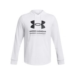 Bluza z kapturem Under Armour Rival Terry Graphic. Białe bluzy Under Armour, l, bez wzorów, z kapturem. Za 274.20 zł.