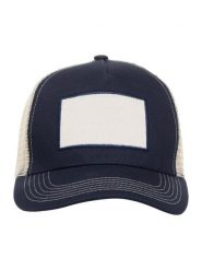 Clique Trucker Patch Cap czapka 5-panel z naszywką bawełnianą – Dark Navy. Niebieskie czapki z daszkiem CLIQUE, z aplikacjami, z bawełny. Za 81.26 zł.
