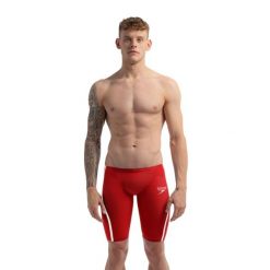 Strój pływacki startowy Męski Speedo LZR Intent 2.0. Czerwone odzież kompresyjna Speedo, l, bez wzorów, z elastanu, do pływania. Za 1,350.99 zł.