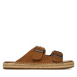 Klapki Tommy Hilfiger. Brązowe klapki Tommy Hilfiger. Za 222.99 zł.