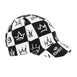 Czapka rowerowa deco king Gist. Białe czapki z daszkiem GIST, bez wzorów, z materiału. Za 132.76 zł.