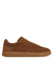 Tommy Hilfiger Sneakersy Th Lo Lux Suede Sneaker FM0FM05997 Brązowy. Brązowe buty sportowe casual Tommy Hilfiger, bez wzorów, ze skóry, bez zapięcia. Za 529.99 zł.