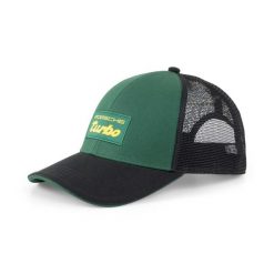 Czapka z daszkiem Puma Porsche Legacy Trucker. Zielone czapki z daszkiem Puma, bez wzorów. Za 162.80 zł.