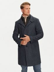 Pierre Cardin Płaszcz wełniany C4 84001/000/6103 Granatowy Regular Fit. Niebieskie płaszcze Pierre Cardin, na zimę, m, bez wzorów, z syntetyku, bez kaptura. Za 1,299.00 zł.