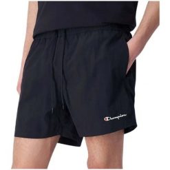 Spodenki kąpielowe męskie Champion Beachshort 219979. Czarne krótkie spodenki sportowe Champion, m, bez wzorów. Za 99.00 zł.