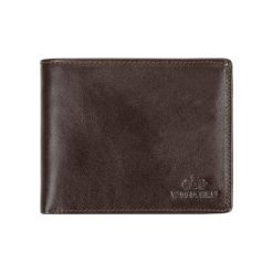 Skórzany portfel w kolorze brązowym - (S)10 x (W)13 cm. Brązowe portfele Kazar, Wittchen, bez wzorów, z materiału. W wyprzedaży za 159.95 zł.