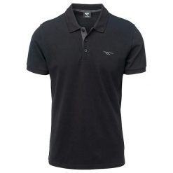 Męska Koszulka Polo Micko II. Czarne koszulki polo sportowe Hi-tec, m, bez wzorów, bez kołnierzyka, bez ramiączek, trekkingowe. Za 83.99 zł.