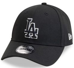 Czapka z daszkiem New Era MLB Los Angeles Dodgers. Czarne czapki z daszkiem New Era, bez wzorów, z bawełny. Za 126.50 zł.