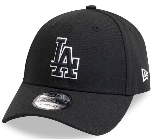 Czapka z daszkiem New Era MLB Los Angeles Dodgers. Czarne czapki z daszkiem New Era, bez wzorów, z bawełny. Za 126.50 zł.