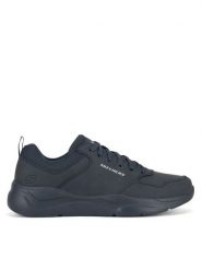 Skechers Sneakersy LIBRATION 8790157 DKNV Granatowy. Niebieskie buty sportowe casual Skechers, bez wzorów, z materiału, bez zapięcia. Za 299.99 zł.