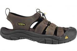 Buty trekkingowe męskie Keen Newport Bison. Brązowe buty turystyczne Keen, na lato, bez wzorów, z materiału, bez zapięcia, outdoorowe. Za 532.00 zł.