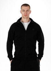 Bluza męska Pitbull rozpinana z kapturem Hermes. Czarne bluzy z kapturem PITBULL, m, z aplikacjami, z bawełny, z kapturem. Za 289.00 zł.