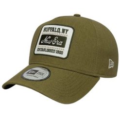 Czapka z daszkiem męska Patch Line Cream 9FORTY E-Frame Adjustable Cap. Zielone czapki z daszkiem New Era, bez wzorów, z bawełny. Za 149.99 zł.