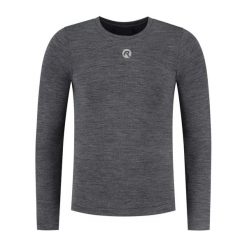 Koszulka termoaktywna unisex Rogelli Merino. Szare bielizna termoaktywna Rogelli, l, bez wzorów, bez ramiączek, rowerowe. W wyprzedaży za 268.00 zł.