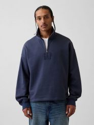 GAP Bluza w kolorze granatowym rozmiar: XXL. Niebieskie bluzy GAP, xxl, bez wzorów, bez kaptura. Za 123.25 zł.