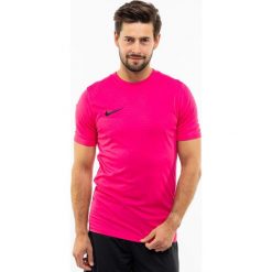 Koszulka sportowa męska Nike Dry Park VII. Białe t-shirty sportowe Nike, bez wzorów, bez ramiączek, do piłki nożnej. Za 74.00 zł.