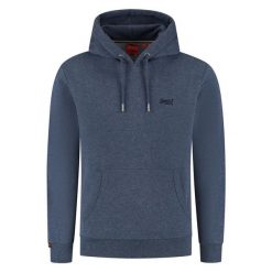 Bluza z kapturem Superdry Essential Logo HB. Niebieskie bluzy z kapturem Superdry, xl, bez wzorów, z kapturem. Za 316.75 zł.