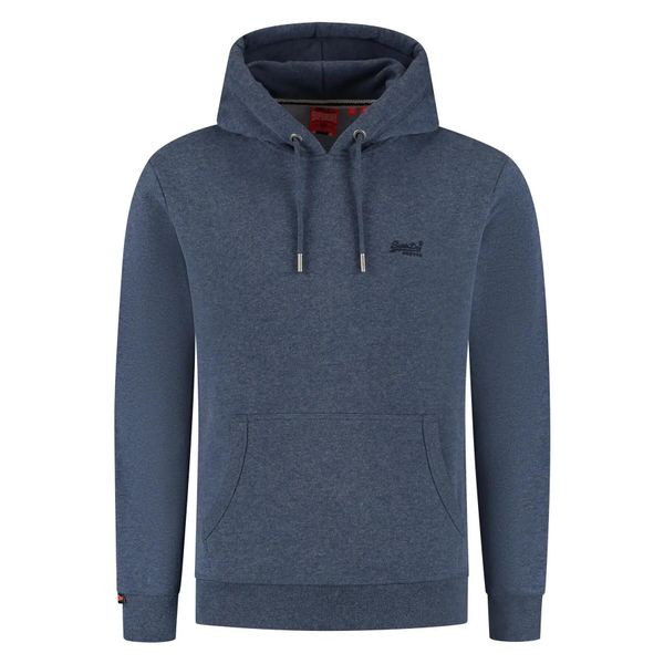 Bluza z kapturem Superdry Essential Logo HB. Niebieskie bluzy z kapturem Superdry, xl, bez wzorów, z kapturem. Za 316.75 zł.