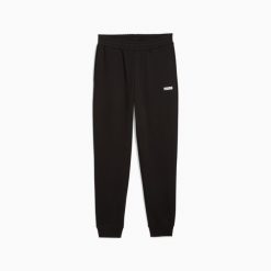 Puma Spodnie Ess Logo Tr Cl 68678501. Czarne szorty Puma, m, bez wzorów, z dresówki. Za 112.99 zł.