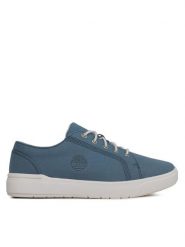 Timberland Sneakersy Seneca Bay Fabric Ox TB0A5X39DJ51 Niebieski. Niebieskie buty sportowe casual Timberland, bez wzorów, z materiału, bez zapięcia. Za 199.99 zł.