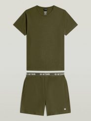 G-Star Piżama w kolorze khaki rozmiar: L. Brązowe piżamy G-Star, l, bez wzorów, z bawełny, bez ramiączek. Za 129.95 zł.