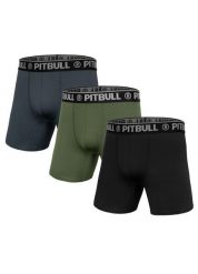 Bokserki męskie Pitbull Sport 3-pak. Czarne bokserki PITBULL, m, bez wzorów, z lycry. Za 99.00 zł.