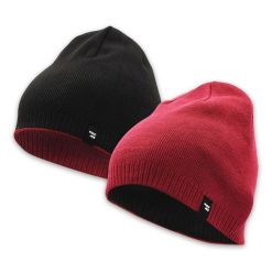 Czapka Dwustronna, Bordowo-Czarna Ciepła, Jesienno-Zimowa, Beanie -Pako Jeans. Czerwone czapki zimowe Pako Jeans, bez wzorów, z dzianiny. Za 49.00 zł.