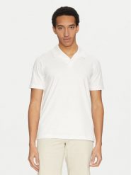 Calvin Klein Polo K10K114133 Biały Regular Fit. Białe koszulki polo CALVIN KLEIN, m, bez wzorów, z bawełny, bez kołnierzyka, bez ramiączek. Za 219.99 zł.