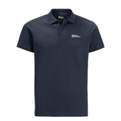 Koszulka sportowa męska Jack Wolfskin Essential. Niebieskie t-shirty sportowe Jack Wolfskin, bez wzorów, z poliesteru, bez ramiączek. Za 354.00 zł.