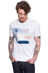LEE BOTANICAL PRINT TEE MĘSKI T-SHIRT KOSZULKA REGULAR FIT BRIGHT WHITE L61IFELJ 112113873. Białe t-shirty Lee, l, bez wzorów, bez kołnierzyka, bez ramiączek. Za 69.99 zł.