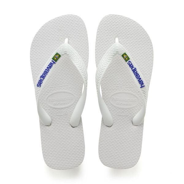 Klapki Havaianas Model 4110850 Kolor Biały. Białe klapki Havaianas, z gumy. Za 126.70 zł.