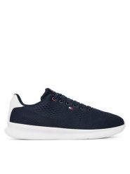 Tommy Hilfiger Sneakersy Lightweight Runner FM0FM05909 Granatowy. Niebieskie buty sportowe casual Tommy Hilfiger, bez wzorów, z meshu, bez zapięcia. Za 409.99 zł.